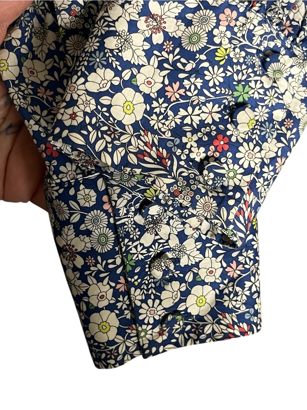 J Crew x Liberty Long Tiered Dress Liberty® June's Meadow Ditzy Floral Midi 2 - Picture 7 of 16